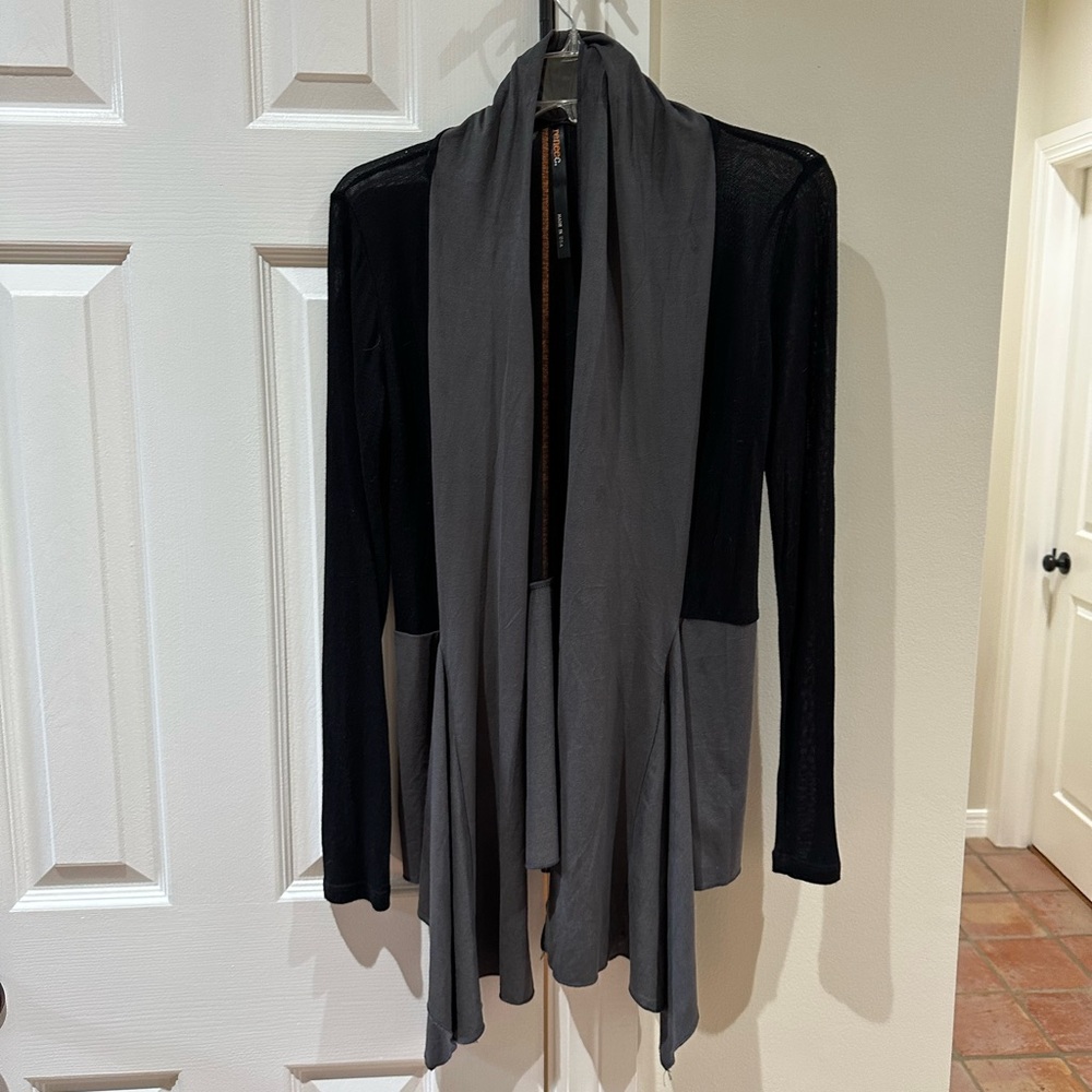 Grey and black cardigan size L